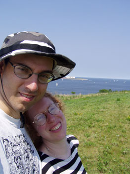 kev and deb on spectacle island